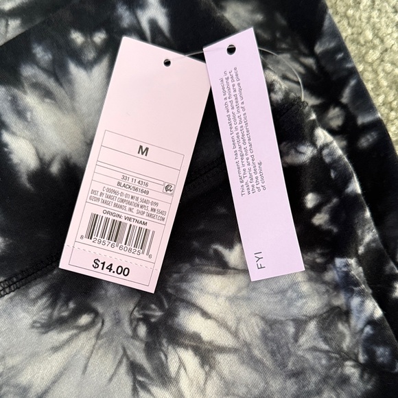 Tie-Dye Leggings - Black and White - Picture 2 of 2